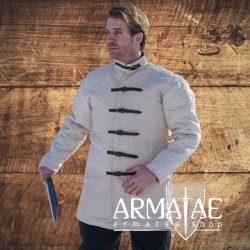 Gambeson mit Schnallen natur