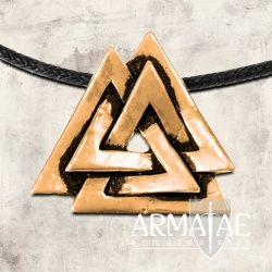 Anhänger Walknut Bronze