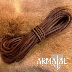 4 x 4 mm Lederband 10 m Braun