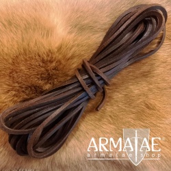 4 x 4 mm Lederband 10 m Marron