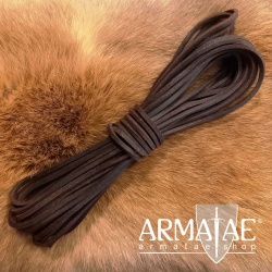 3 x 3 mm Lederband 10 m Marron