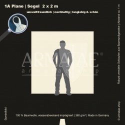 Plane 2X2M mit Schlaufen