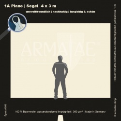 Plane 4X3M mit Schlaufen