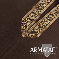Armatae.shop Tunika Richard gebordet Dunkelbraun ALC-8085d 4 von Leonardo Carbone Armatae.shop Tunika Richard gebordet Dunkelbraun ALC-8085d 4 von Leonardo Carbone