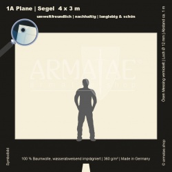 Plane 4X3M mit Ösen