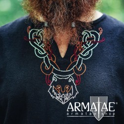 Armatae.shop Tunika Freki bestickt Schwarz ALC-8988s 3 von Leonardo Carbone Armatae.shop Tunika Freki bestickt Schwarz ALC-8988s 3 von Leonardo Carbone