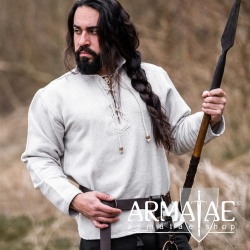 Handgewebtes Hemd Ingolf Grau 2017gr von Leonardo Carbone auf Armatae.shop