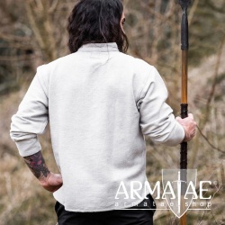 Handgewebtes Hemd Ingolf Grau 2017gr von Leonardo Carbone auf Armatae.shop