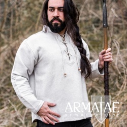 Handgewebtes Hemd Ingolf Grau 2017gr von Leonardo Carbone auf Armatae.shop