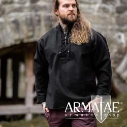 Warmes Wollhemd Schwarz 2617s von Leonardo Carbone bei Armatae.shop Warmes Wollhemd Schwarz 2617s von Leonardo Carbone bei Armatae.shop