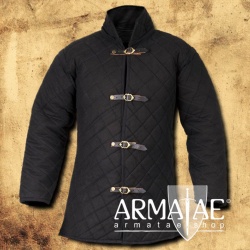 Hochwertiger Gambeson Schwarz