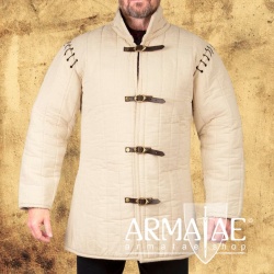 Hochwertiger Gambeson Natur