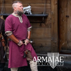 Armatae.shop Tunika Richard gebordet Rot ALC-8085r 2 von Leonardo Carbone Armatae.shop Tunika Richard gebordet Rot ALC-8085r 2 von Leonardo Carbone
