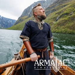 Armatae.shop Tunika Richard gebordet Schwarz ALC-8085s 1 von Leonardo Carbone