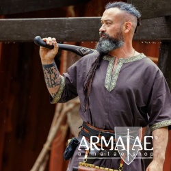 Armatae.shop Tunika Richard gebordet Dunkelbraun ALC-8085d 1 von Leonardo Carbone
