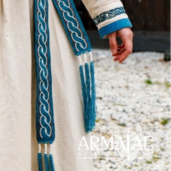 Leonardo Carbone Baumwoll Gürtel Elina Blau 8468bl auf https://armatae.shop
