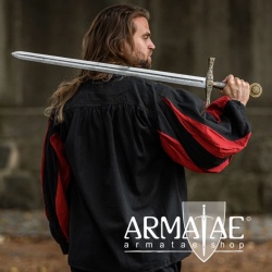 Landsknechthemd Albert in Schwarz Rot von Leonardo Carbone bei Armatae.shop Landsknechthemd Albert in Schwarz Rot von Leonardo Carbone bei Armatae.shop