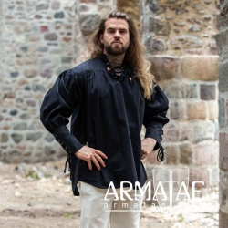 Piratenhemd Claude 2012s Schwarz von Leonardo Carbone bei Armatae.shop Piratenhemd Claude 2012s Schwarz von Leonardo Carbone bei Armatae.shop