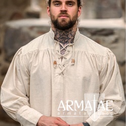 Piratenhemd Claude 2012n Natur von Leonardo Carbone bei Armatae.shop Piratenhemd Claude 2012n Natur von Leonardo Carbone bei Armatae.shop