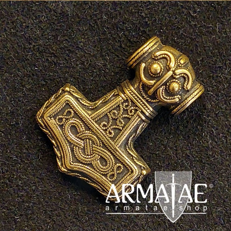 Thors Hammer Mjölnir von Ödeshög Bronze oder Bronze versilbert Thors Hammer Mjölnir von Ödeshög Bronze oder Bronze versilbert