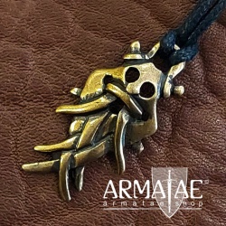Amulett Anhänger Odin Maske Gold oder Silber