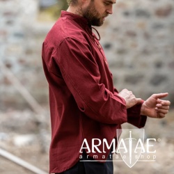 Leonardo Carbone Mittelalterhemd Ansbert Rot 2024r bei Armatae.shop Leonardo Carbone Mittelalterhemd Ansbert Rot 2024r bei Armatae.shop