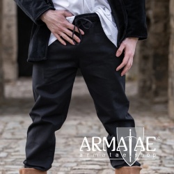 Mittelalter Freizeit Alltag Hose Baumwolle Schwarz Jogginghose Veit Leonardo Carbone