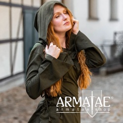 Oberteil Prinzessin Lea mit Kapuze Olivgrün bei Armatae.shop Oberteil Prinzessin Lea mit Kapuze Olivgrün bei Armatae.shop