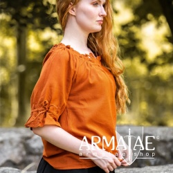 Leonardo Carbone Mittelalter Bluse VERA Rostorange 2036rt bei Armatae.shop Leonardo Carbone Mittelalter Bluse VERA Rostorange 2036rt bei Armatae.shop