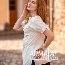 Leonardo Carbone Mittelalter Kurzarmbluse OTILIA Natur 2101n bei Armatae.shop Leonardo Carbone Mittelalter Kurzarmbluse OTILIA Natur 2101n bei Armatae.shop