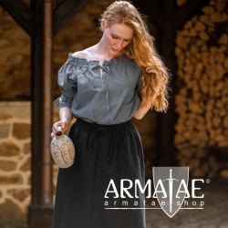 Leonardo Carbone Mittelalterbluse VERENA Taubenblau 2109hbl bei Armatae.shop Leonardo Carbone Mittelalterbluse VERENA Taubenblau 2109hbl bei Armatae.shop