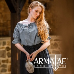 Leonardo Carbone Mittelalterbluse VERENA Taubenblau 2109hbl bei Armatae.shop Leonardo Carbone Mittelalterbluse VERENA Taubenblau 2109hbl bei Armatae.shop