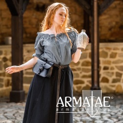 Leonardo Carbone Mittelalterbluse VERENA Taubenblau 2109hbl bei Armatae.shop Leonardo Carbone Mittelalterbluse VERENA Taubenblau 2109hbl bei Armatae.shop