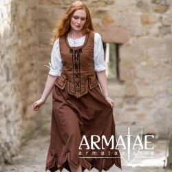 Leonardo Carbone Miederweste mit Stickerei Selma Tabakbraun 6026t bei Armatae.shop Leonardo Carbone Miederweste mit Stickerei Selma Tabakbraun 6026t bei Armatae.shop