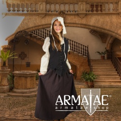 Leonardo Carbone Mittelalter Miederweste mit Stickerei SELMA Dunkelbraun 6026d bei Armatae.shop Leonardo Carbone Mittelalter Miederweste mit Stickerei SELMA Dunkelbraun 6026d bei Armatae.shop