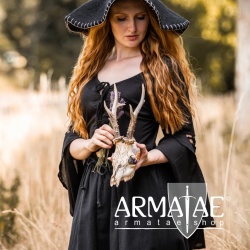 Mittelalter Bluse mit Trompetenärmel CARMEN 2095 Schwarz bei Armatae.shop Mittelalter Bluse mit Trompetenärmel CARMEN 2095 Schwarz bei Armatae.shop