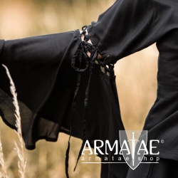 Mittelalter Bluse mit Trompetenärmel CARMEN 2095 Schwarz bei Armatae.shop Mittelalter Bluse mit Trompetenärmel CARMEN 2095 Schwarz bei Armatae.shop