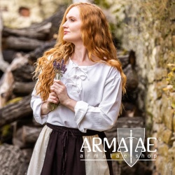 Mittelalter Bluse Tilda Weiß