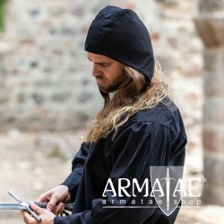 Leonardo Carbone Mittelalter Haube in Leinenoptik Schwarz CP-42s auf https://armatae.shop Leonardo Carbone Mittelalter Haube in Leinenoptik Schwarz CP-42s auf https://armatae.shop