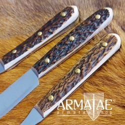 Original HACK Austria  Besteckset 3-tlg. mit Hirschhorngriffen auf https://armatae.shop Original HACK Austria  Besteckset 3-tlg. mit Hirschhorngriffen auf https://armatae.shop