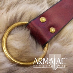 Leder-Ringgürtel mit...