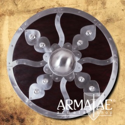 Rundschild Holz mit Beschlägen von Battle Merchant günstig auf Armatae.shop