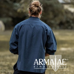 Leonardo Carbone bei Armatae.shop Mittelalter Hemd Ansbert Blau 2024bl Leonardo Carbone bei Armatae.shop Mittelalter Hemd Ansbert Blau 2024bl