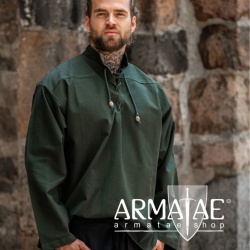 Leonardo Carbone Mittelalter Hemd Ansbert Gruen 2024g bei Armatae.shop