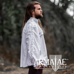 Mittelalterhemd mit Oesen Adrian Weiß 2022w von Leonardo Carbone bei Armatae.shop Mittelalterhemd mit Oesen Adrian Weiß 2022w von Leonardo Carbone bei Armatae.shop