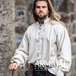 Hemd zum Schnueren Dagwin Natur 2052n von Leonardo Carbone bei Armatae.shop Hemd zum Schnueren Dagwin Natur 2052n von Leonardo Carbone bei Armatae.shop