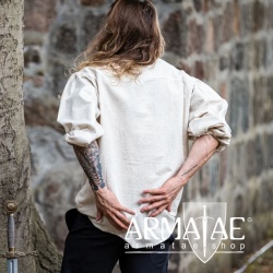 Hemd zum Schnueren Dagwin Natur 2052n von Leonardo Carbone bei Armatae.shop Hemd zum Schnueren Dagwin Natur 2052n von Leonardo Carbone bei Armatae.shop