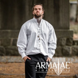 Mittelalter Schnuerhemd Dagwin Weiß 2052w von Leonardo Carbone bei Armatae.shop Mittelalter Schnuerhemd Dagwin Weiß 2052w von Leonardo Carbone bei Armatae.shop