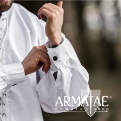 Mittelalter Schnuerhemd Dagwin Weiß 2052w von Leonardo Carbone bei Armatae.shop Mittelalter Schnuerhemd Dagwin Weiß 2052w von Leonardo Carbone bei Armatae.shop