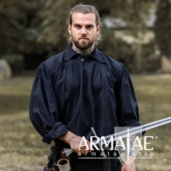 Piratenhemd James Schwarz 2093s von Leonardo Carbone bei Armatae.shop Piratenhemd James Schwarz 2093s von Leonardo Carbone bei Armatae.shop
